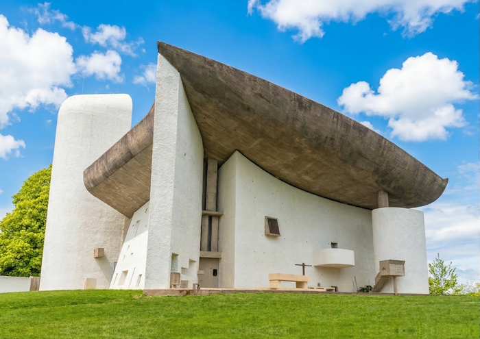 ロンシャンの礼拝堂 設計図面 額絵 - 設計図面の詳細