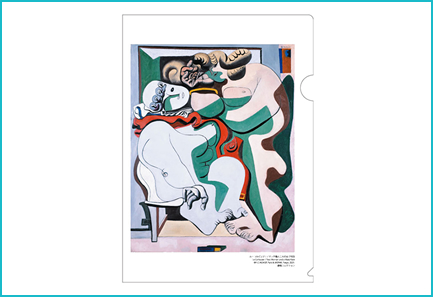 コルビジェの絵画「マッチ箱と二人の女」クリアファイル商品画像
