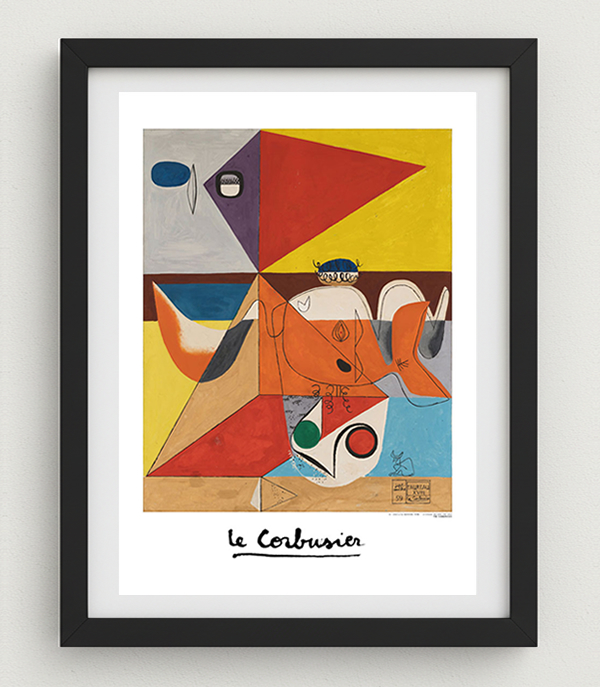コルビジェの絵画「牡牛XVIII」ポスター - ル・コルビュジエ作品グッズ