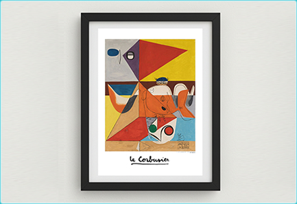 コルビジェの絵画「牡牛XVIII」ポスター商品画像